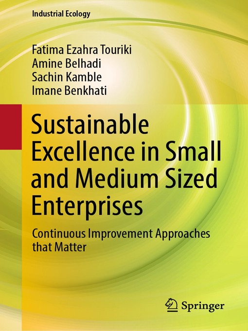 Title details for Sustainable Excellence in Small and Medium Sized Enterprises by Fatima Ezahra Touriki - Available